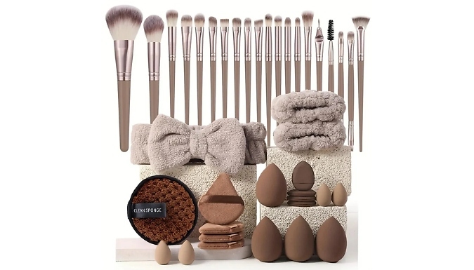 20 or 40-Piece Beauty Tool Set from Go Groopie IE