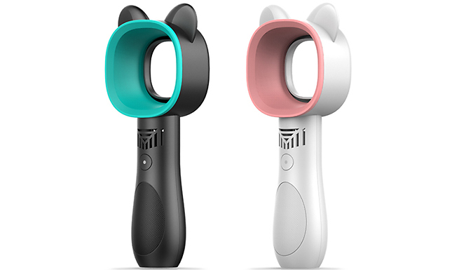 Portable Handheld Electric Bladeless Cat Ear Fan - 2 Colours