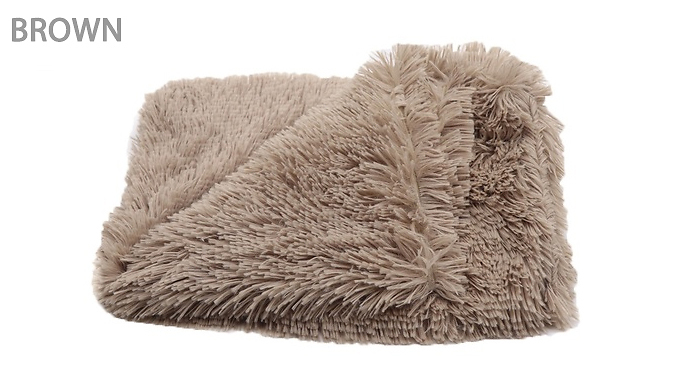 Fluffy Pet Blanket - 5 Colours & 3 Sizes