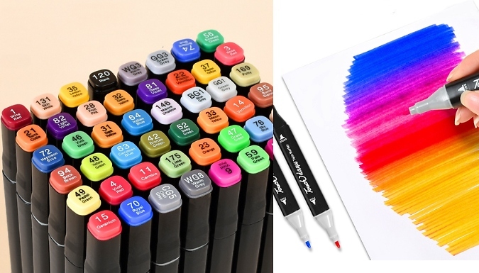 24-80 Colouring Marker Pens Set from Go Groopie