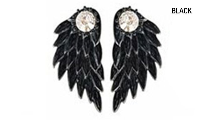 Angel Wing Stud Earrings - 4 Colours