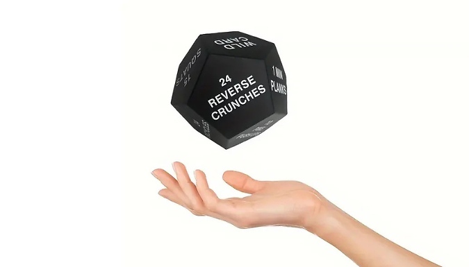 12-Sided Fitness Exercise Dice - 6 Colours