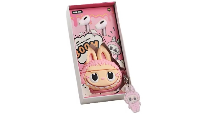 Wireless Bluetooth Earphones with Cartoon Case - 3 Colours!