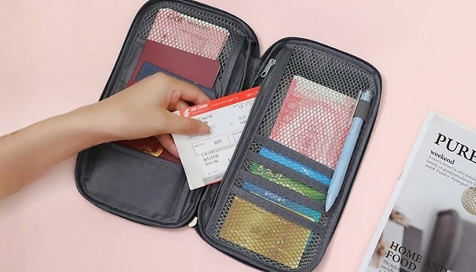 Multi-Functional Travel Document Organiser - 6 Colours!