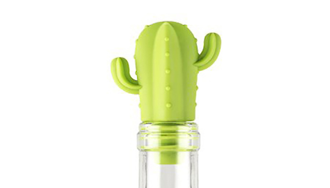 Novelty Cactus Wine Bottle Stopper 1 or 2 Stoppers