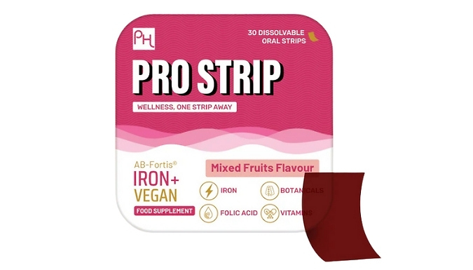 Energy Production Iron & AB-Fortis Oral Strips - Mixed Fruit Flavour!