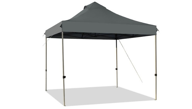 3m x 3m Height-Adjustable Pop-Up Canopy Tent - 3 Colours!
