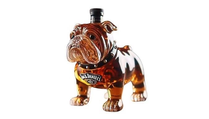 Bulldog Whiskey Decanter Bottle