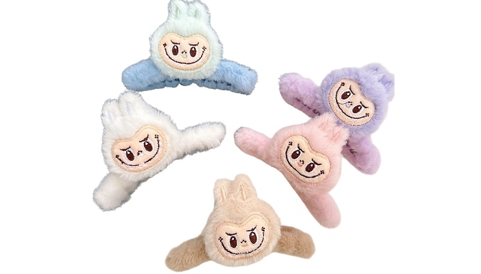 Cute Monster Plush Hair Clip - 5 Colours!