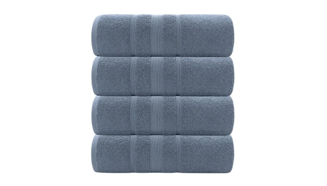 2 or 4-Pack of Extra-Large Jumbo Egyptian Cotton Bath Sheets - 12 Colours!