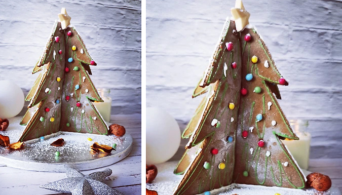 Gingerbread 3D Christmas Tree Baking Kit - 3 Sizes