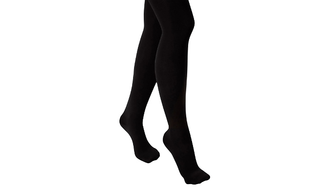 3-Pairs Girls Cotton Rich Plain Tights - 5 Colours