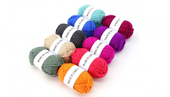 Premium Yarn Ball for Knitting & Crafts - 9 Colours