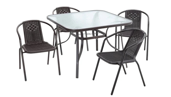 3 or 5 Piece Garden Patio Dining Set