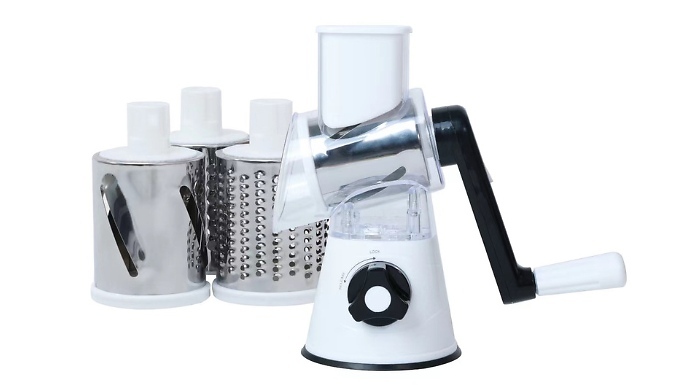 Rotary Cheese Grater & Vegetable Slicer - 5 Colours