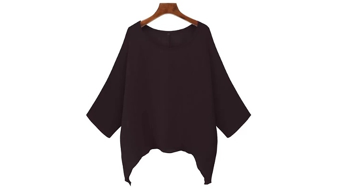 Oversized Batwing Sleeve Cape Top - 5 Colours & 7 Sizes