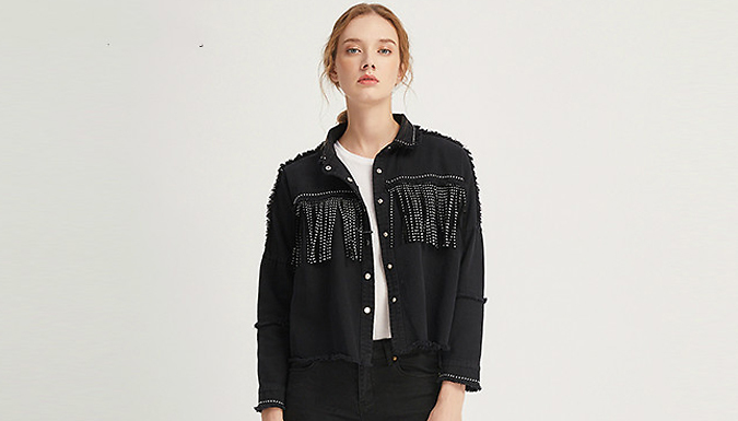 Vintage Style Fringe Shirt Jacket - 3 Sizes & 2 Colours