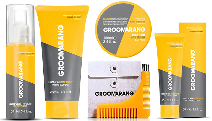 Groomarang Power of Man Grooming Kit - Up to 9 Items!