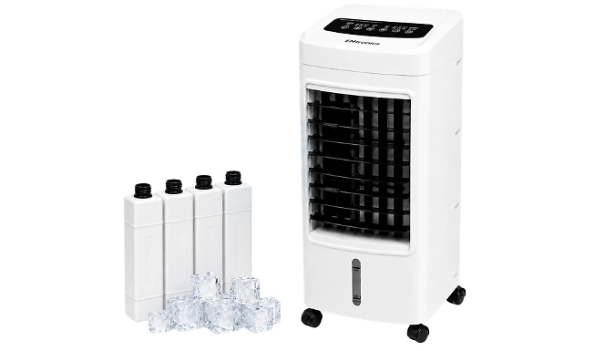 4L Air Cooler & Humidifier with Timer & Ice Packs!