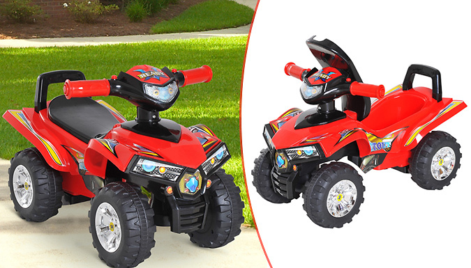 Kids' Ride-On Quad Bike with Musical Horn & Lights!