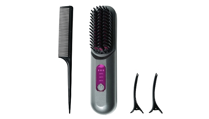 3-Heat Hair Straightening Brush