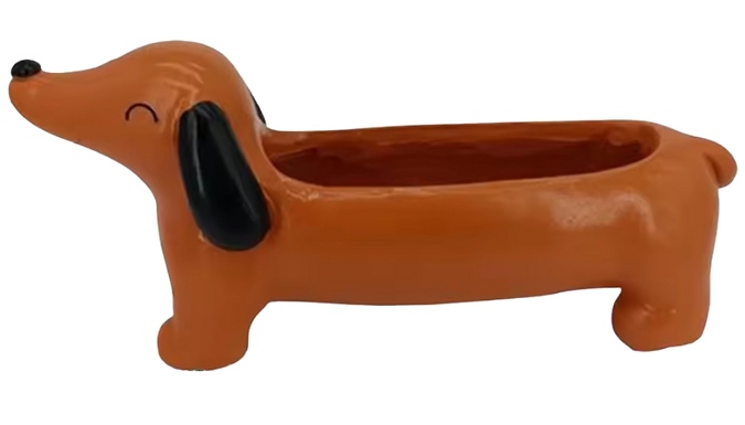 Cute Dachshund Flower Pot