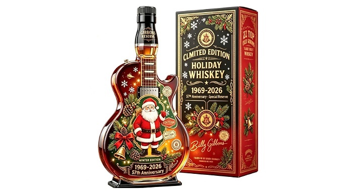 Christmas Guitar-Shaped Whiskey Decanter - 4 Designs!