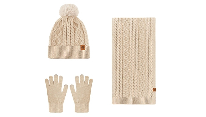 Women's 3-Piece Winter Accessory Set - 7 Colours