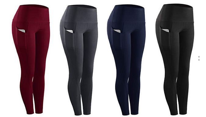 High Waisted Leggings with Phone Pocket - 4 Colours, 4 Sizes