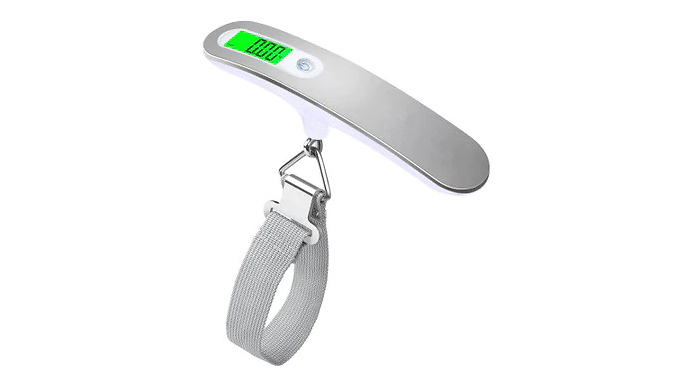 Digital Handheld Weighing Luggage Scale - 3 Colours at Go Groopie