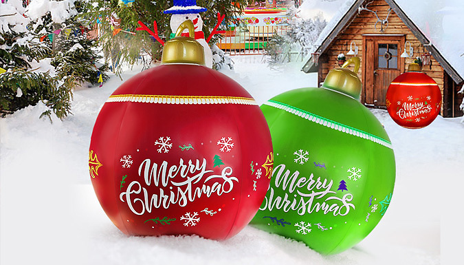 Inflatable Christmas LED Bauble Lights - 2 Colours