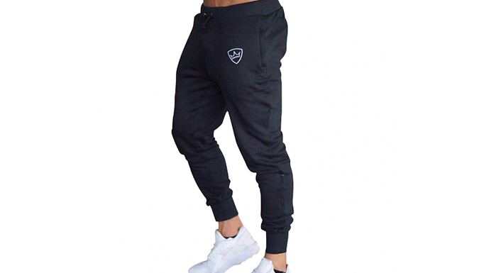 Men's Slim Comfortable Joggers - 4 Colours & 5 Sizes at Go Groopie