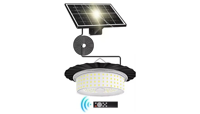 Solar Powered Outdoor Chandelier Light - With 5 Lighting Modes!