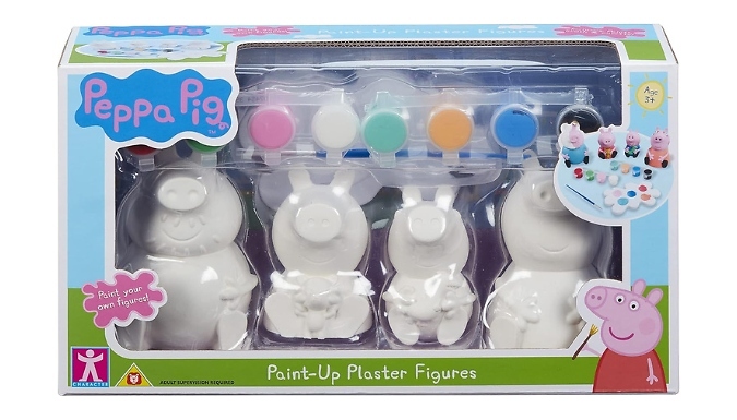 Peppa Pig Paint Up Plaster Figure Set