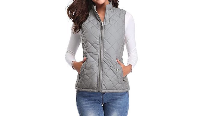 Quilted Zip Gilet - 8 Colours & 5 Sizes