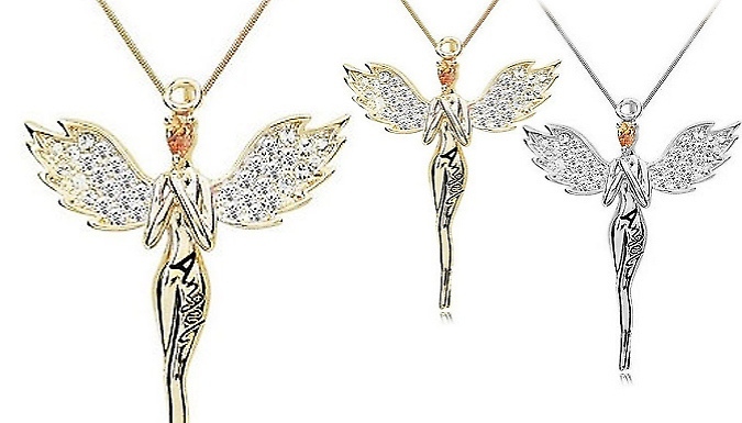 Swarovski Crystal Guardian Angel Necklace - Buy 1, 2 or 3!