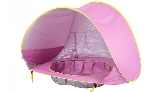 Kids' Waterproof Portable Tent With Paddling Pool - 3 Colours