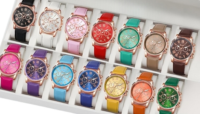Classic Quartz Watch Collection - 3, 6, 10 or 14-Piece Watch Collection!