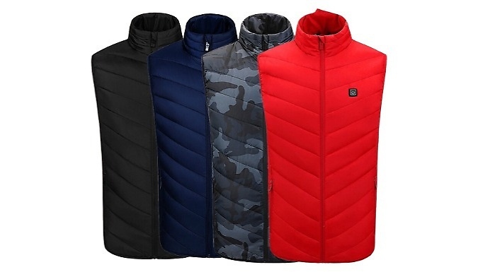 Unisex USB Heated Gilet - 4 Colours & 11 Sizes