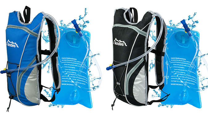Andes 2L Hydration Water Backpack - 9 Colours