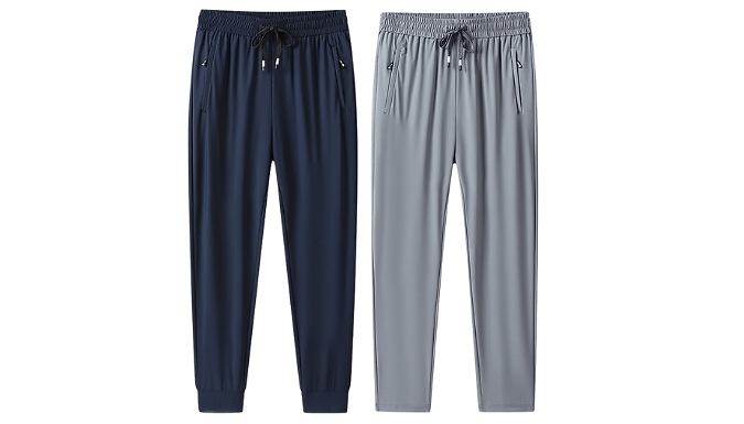 Men's Casual Cool Summer Trousers - 2 Designs, 4 Colours & 9 Sizes!