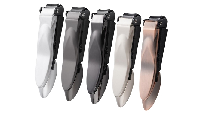 Stainless Steel Anti Splash Nail Clipper Set - 5 Colours