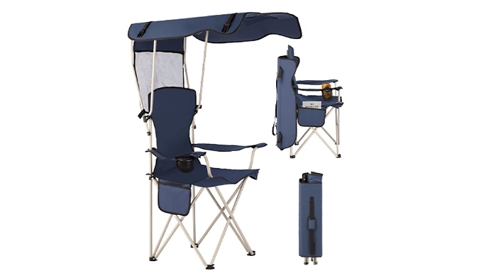 Portable Folding Camping Chair with Canopy