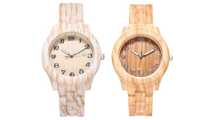 Unisex Bamboo Watch - 2 Colours