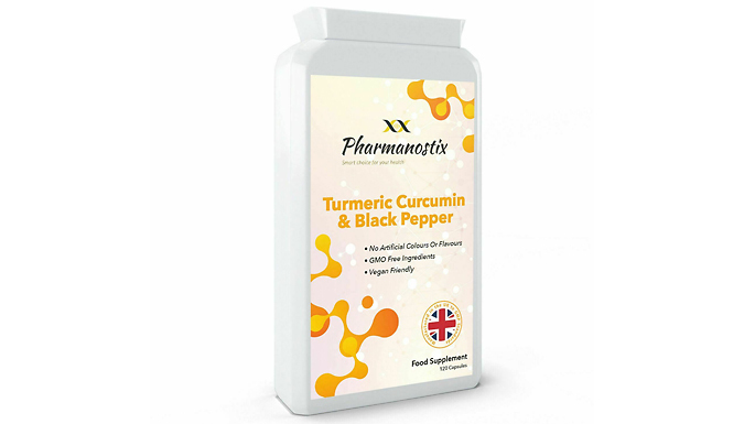 Turmeric and Black Pepper Extract Capsules - 120, 240 or 360 Capsules