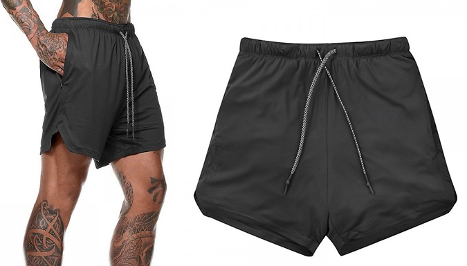 Men's Running Shorts with Secret Pocket - 5 Sizes & Colours