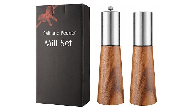 2-Piece Salt and Pepper Grinder Set