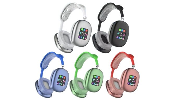 Wireless Bluetooth Headset with Digital Display Screen - 5 Colours
