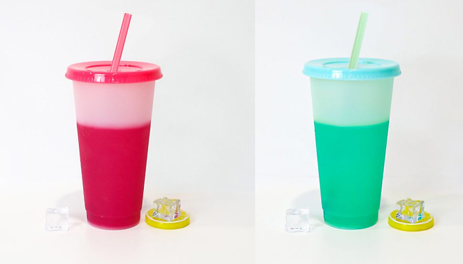 5-Pack of Reusable Colour Changing Cups - 2 Options