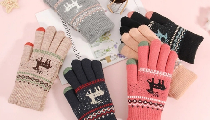 Winter Touchscreen Fleece-Lined Gloves - 6 Colours